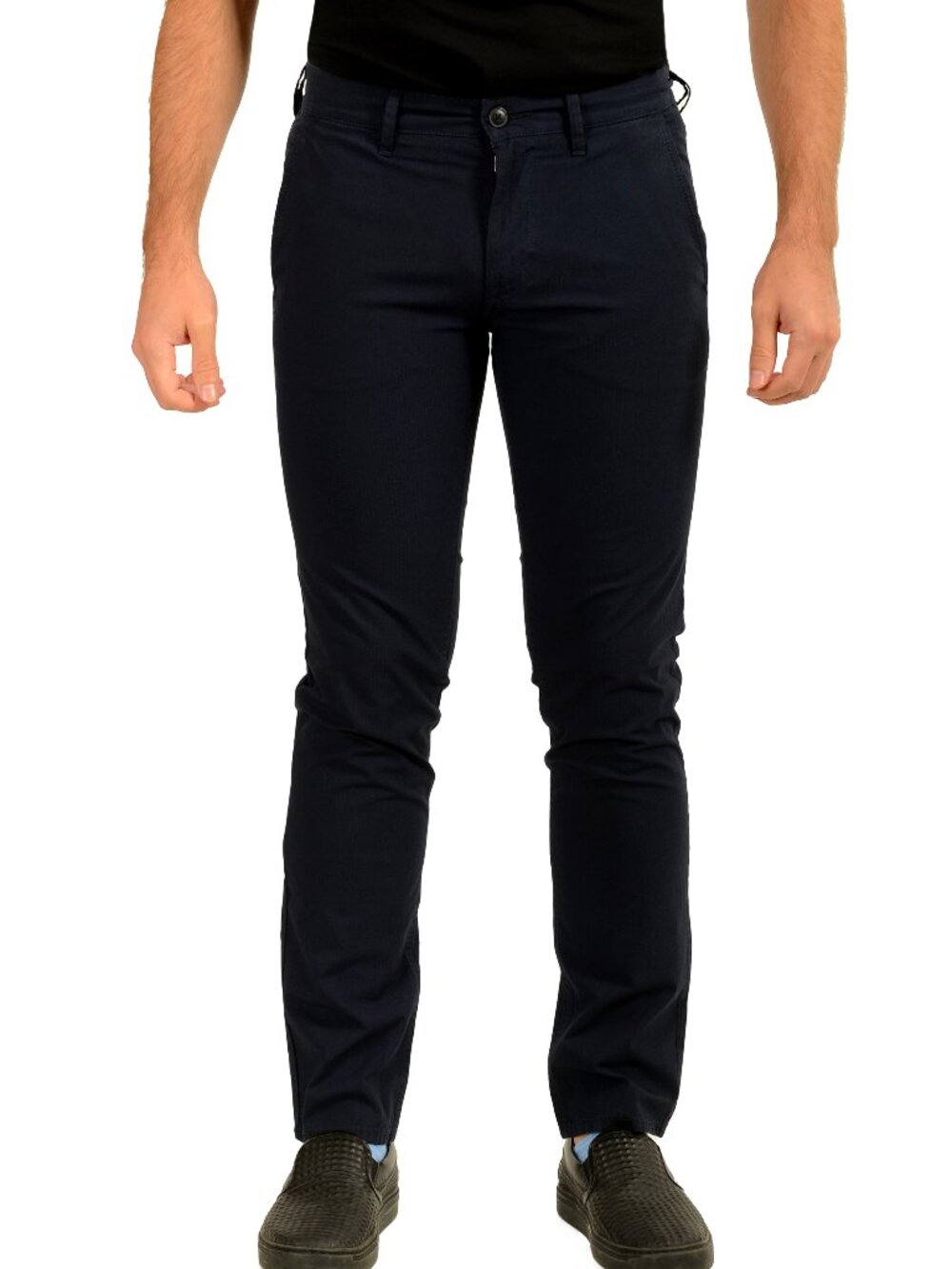 Hugo Boss "Schino-Slim" Slim Fit Blue Flat Front Chino Pants US 32/32 IT 32/32